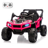 MINIATURE MOTORS 12V Kids Ride on Truck Car with Remote Control, Electric Off-Road UTV for Toddlers, Bluetooth Music, Suspension