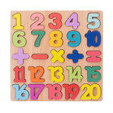 Prapatti Wooden Number Puzzle 120 With Math Symbols