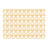 Ecomistiq 60Pcs Stitch Markers Diy Cat Ear Sewing Markers For Sewing Weaving Knitting Orange | Notions & Tools | Crocheting & Kn