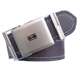 Sunshopping MenS Brown Auto Lock Pu Belt (Ksk30B) (Free Size)