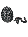 critigulf Glow-in-The-Dark 3D Printed Dragon Egg 11.5 inch Extra Nightlight Toy with Rainbow Aqua Lava and Golden. (Green)