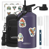 87oz Insulated Water Bottle (Cold for 48 Hrs),BPA Free&Leak Proof,1.5 Gallon Stainless Steel Water Flask,Water Jug with Straw Sp