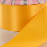 4 Yellow Gold Double Face Satin Ribbon 3 Yard Reel
