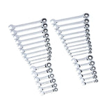 GearWrench Combination Ratcheting Wrench Set With Stubby Wrenches And Carrying Case, 32 Piece