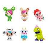Jazwares Tokidoki 26 Figure Pack - Donutella, Sandy, Kaiju Tokimon, Latte, Mozzarella, & Ruby - Ages 5+ - Officially License