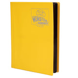 Monster Binder - 4 Pocket Trading Card Album - Matte Yellow (Anti-theft Pockets Hold 160+ Yugioh, Pokemon, Magic the Gathering C