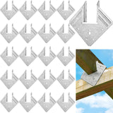 Coloch 20 Pack 18-Gauge Hurricane Tie for Rafter, Hot Dip Galvanized Steel Joist Hangers Rafter Tie Brackets Heavy Duty Connecto