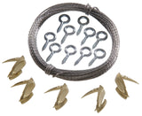 Hillman 122395 Wall Biter Light Duty Kit Card, No Size, Brass