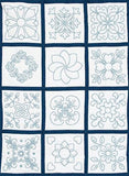 Jack Dempsey Needle Art Classic CrossStitch Sampler Quilt, White