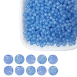 4mm Denim Blue Glass Beads for Jewelry Making - 2000pcs Round Space Smooth & Durable Beads for DIY Bracelets, Necklaces, Earring