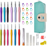 Cetlo 41Pcs Crochet Kit Set,12 Size Crochet Hooks Set, Ergonomic Soft Grip Crochet Hooks, Large Crochet Needle With Storage Case