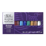 Winsor & Newton Artisan Water Mixable Oil Color Paint Set, 0.71oz (21ml) Tubes, Set of 10