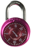 Master Lock Padlock, Standard Dial Combination Lock, 1-7/8 in. Wide, Assorted Colors, 1530DCM - 4 Pack