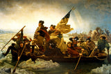 George Washington Crossing Delaware River 1851 Emanuel Leutze Oil Painting Cool Wall Art Print Poster 36x24
