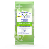 Vagisil Wipes for All Over Cleaning, Health Detox, Formulated with Essential Oils, 20 Wipes in a ReSealable Pouch (Pack of 1)