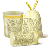 Thryoss Lily of the Valley Scented Small Garbage Bags,Trash Bags 4 gallon Drawstring For Bathroom,Office,Bedroom,Car,Suitable fo