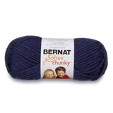 Bernat Softee Chunky Yarn, 3.5 Oz, Gauge 6 Super Bulky, Faded Denim