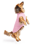 Goldpaw Stretch Fleece Dog Sweater - with Spandex for 4-Way Stretch - Soft, Comfortable Dog Coat - Machine Washable - Made in the USA - Rose - Size 12