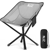 NJZ Lightweight Camping Chairs - Set up in 15s, Collapses to 13 Inches -Portable Chair with Carry Bag, Compact Folding Chair for