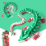 Large 3D Printed Dragon,24 Inch 3D Dragon Toys,Bigger Fidget Crystal Animals Toys, 3D Printed Articulated Animals for Home Offic