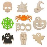 60PCS Unfinished Blank Wooden Cutouts Craft for Kids,Suit for Childrens Painting DIY Room Decoration Gift Giving Surprise (Hall