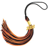 2026 Graduation Tassel, Graduation Tassel Orange Black 2026 Grad Cap Tassels for Graduate Cap Hat Decorations with 2026 Year Gol