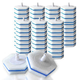houlishu 50 Pcs Toilet Brush Refill Sponges for Clorox Disposable Cleaning Heads Universal for Most Toilet Scrubbers Bathroom