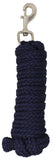 Horse 8' Soft Round Braided Navy Nylon 3/4 Lead Rope with SS Snap 605SE01NV