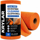 KRYLAR Kitchen Towel 3Roll 150 Sheets 30000+Times Washable Highly Absorbent Lint and Streak Free TearAway Towels 10X Cheaper Mi