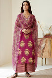 Gosriki Women'S Cotton Blend Straight Printed Kurta With Pant & Dupatta (Might Pink-Gs_Xl_Pink_X-Large),Pink,,B0CRZ7NTFF