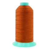 Mandala Crafts Size 346 210D T350 Bonded Nylon Thread - Burnt Orange 415 YDs Tex 350 Heavy Duty Sewing Threads for Leather, Jean