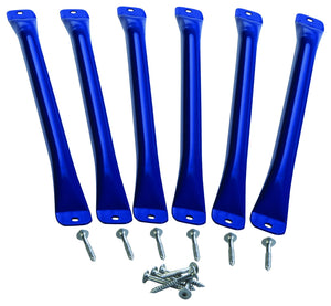 Playset Monkey Bars | Blue | 6 Metal Monkey Bars, Hardware & Easy Installation Instructions Included | DIY Swingset Accessory | 