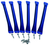 Playset Monkey Bars | Blue | 6 Metal Monkey Bars, Hardware & Easy Installation Instructions Included | DIY Swingset Accessory | 
