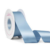 Laferri Dusty Blue Satin Ribbon Double Faced,1-1/2 X 25 Yards,Fabric Ribbon Use for Gift Wrapping DIY Craft Floral Bouquets Wedd