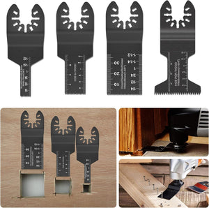 Protoiya 87 PCS Oscillating Tool Blades, Wood Metal Plastic Quick Release Oscillating Multitool Saw Blades Accessories with Sand