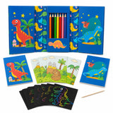 MONKEYTAIL Birthday Return Gift for Kids 2in1 Dinosaur Art Set, 1 Set
