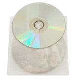 100 Pack Premium CD DVD Sleeves,Thick Non-Woven Material Double-Sided Refill Plastic Sleeve for CD and DVD Storage Binders Disc