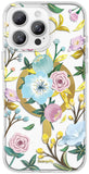 SCORPIFY for iPhone 16 Pro Max Case [Compatible with MagSafe] with Hibiscus Bloom Floral Design, Cute Clear Flower Magnetic Phon