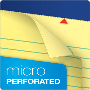Ampad Perforated Pad, Size 8-1/2 x 11-3/4, Canary Yellow Paper, Legal Ruling, 50 Sheets Per Pad (20-260), 50 Count (Pack of 12)