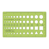 Pacific Arc - Template: All Purpose Sketch Master - Drawing Aid Stencil for Professional or School Work - Size 3.5 x 5.875