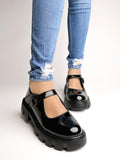 Shoetopia Smart Casual Buckle Detailed Black Loafers For Women & Girls /Uk6,Black,6,B0CBMR63HT