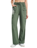 Women's Cargo Hiking Pants 30 Lightweight Casual Quick Dry Straight Leg Camping Travel Pant for Work Golf with Multi-Pocket(Gree