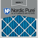 Nordic Pure 12x18x1 (11 1/2 x 17 1/2 x 3/4) Pleated MERV 7 Air Filters 6 Pack