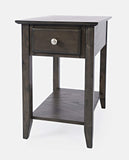 Jofran Inc. Modern Espresso Chairside Table