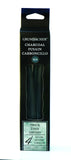 Grumbacher Willow Charcoal, Thick, Black, 4 Pack (WTK4)