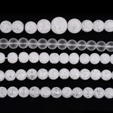 RUBYCA Natural AAA Grade Quartz Crystal Clear Assorted Round Beads Jewelry Making (1 Strand, 4mm)