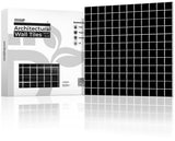 VViViD 11 Sheets Peel and Stick Faux Ceramic Black Gloss Mosaic Wall Tiles, Self Adhesive Backsplash 12  x12  , 2mm Thick Kitc