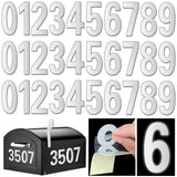 Reflective Mailbox Numbers for Outside - 30 Pcs Waterproof Mailbox Numbers Stickers, Large 3 Inch Self Adhesive 0-9 Vinyl Number