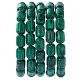 Natural Malachite Cylinder Tube Beads 10x14mm 38cm/str Loose Semi Gemstone Stone Beads for Making Bracelets Necklace