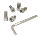 iexcell 5 Pcs 1/2-13 x 1 Stainless Steel 304 Hex Socket Head Cap Screws Bolts Kit